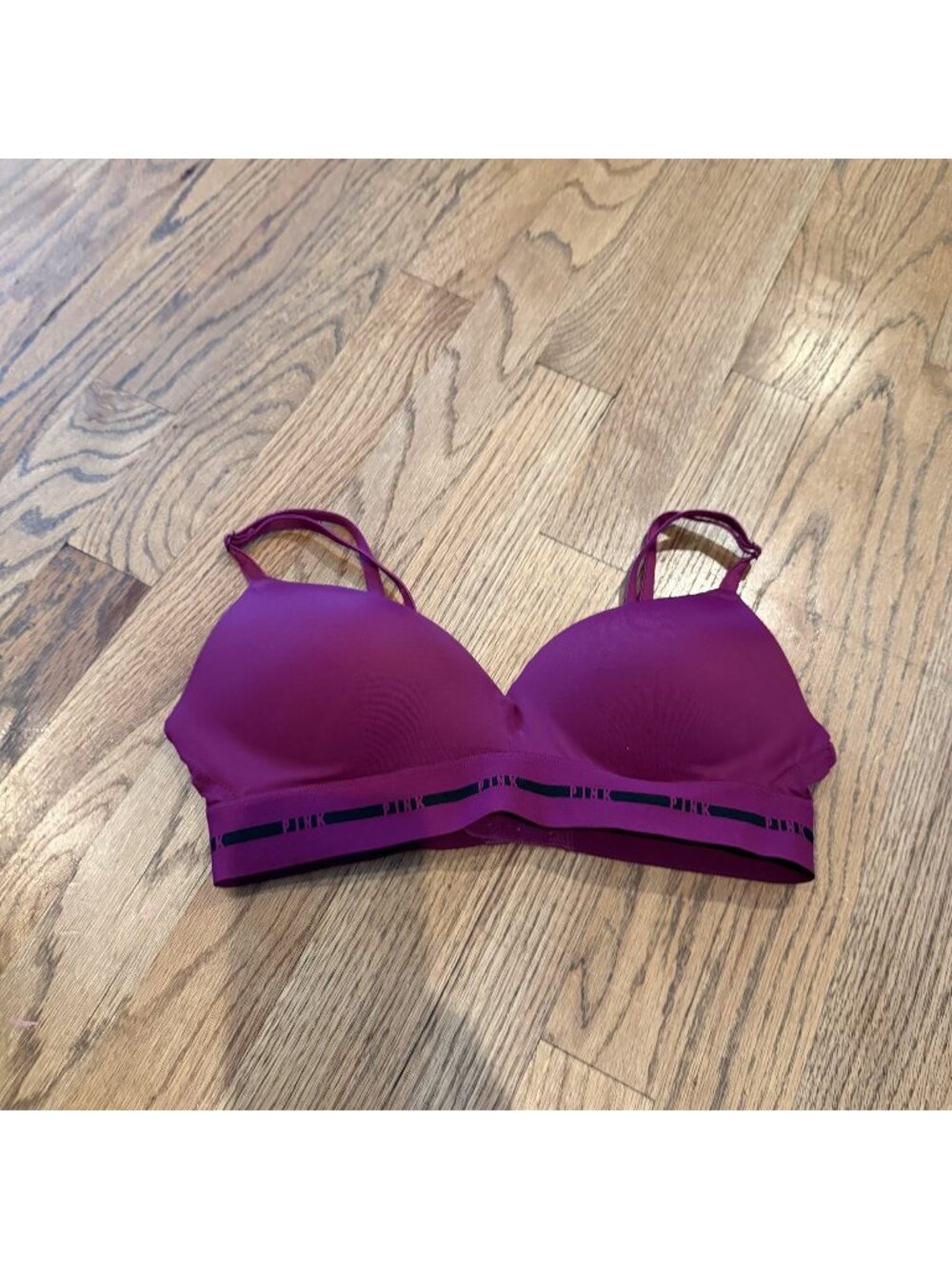 Victoria Secret Pink Purple Bra 34b Wear Everywhere wireless push up bra